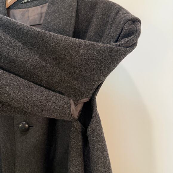 VTG Steinbock Original Coat Men's Loden Coat Wool Alpaca Grey Charcoal Vintage - Picture 13 of 16